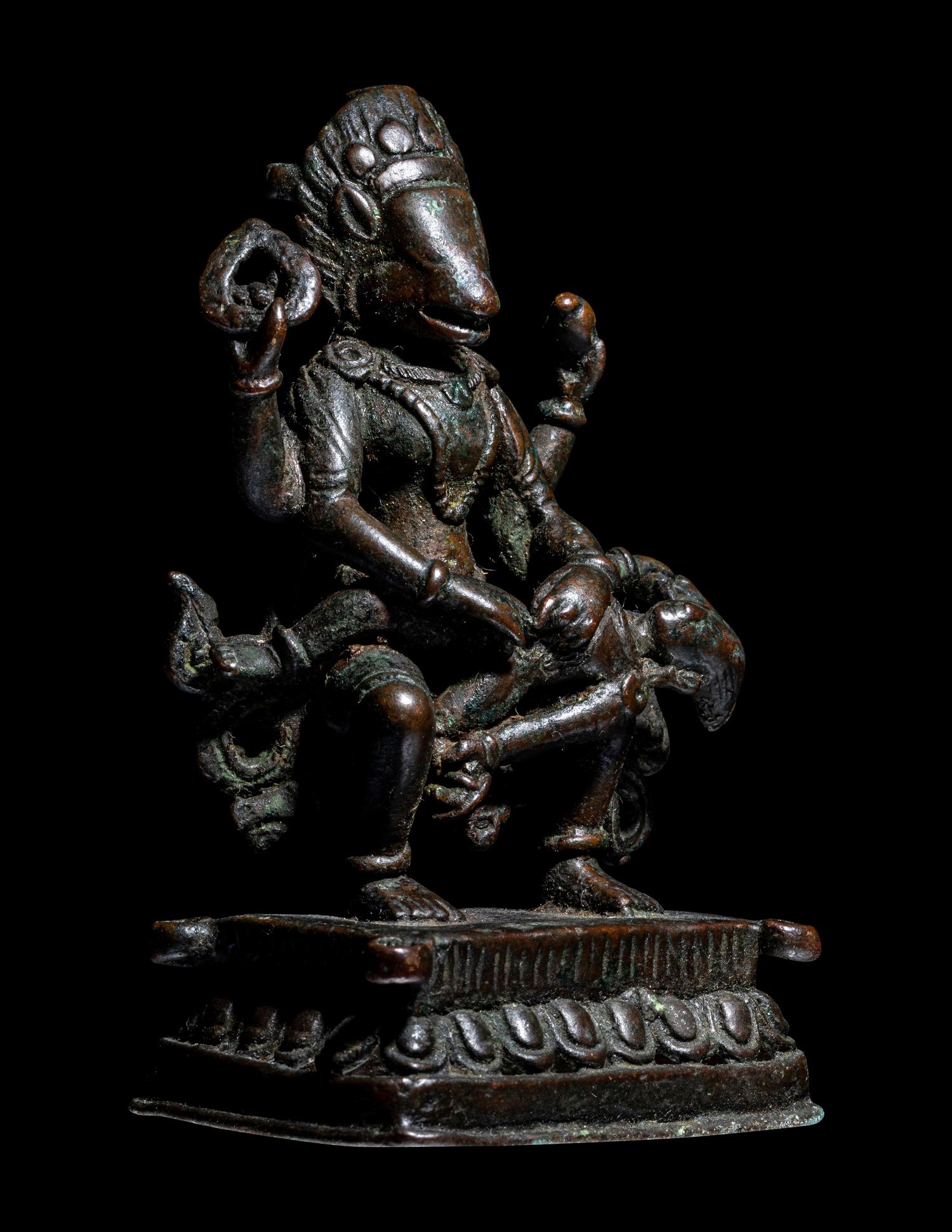 A Nepalese Bronze Figure of Narashimha