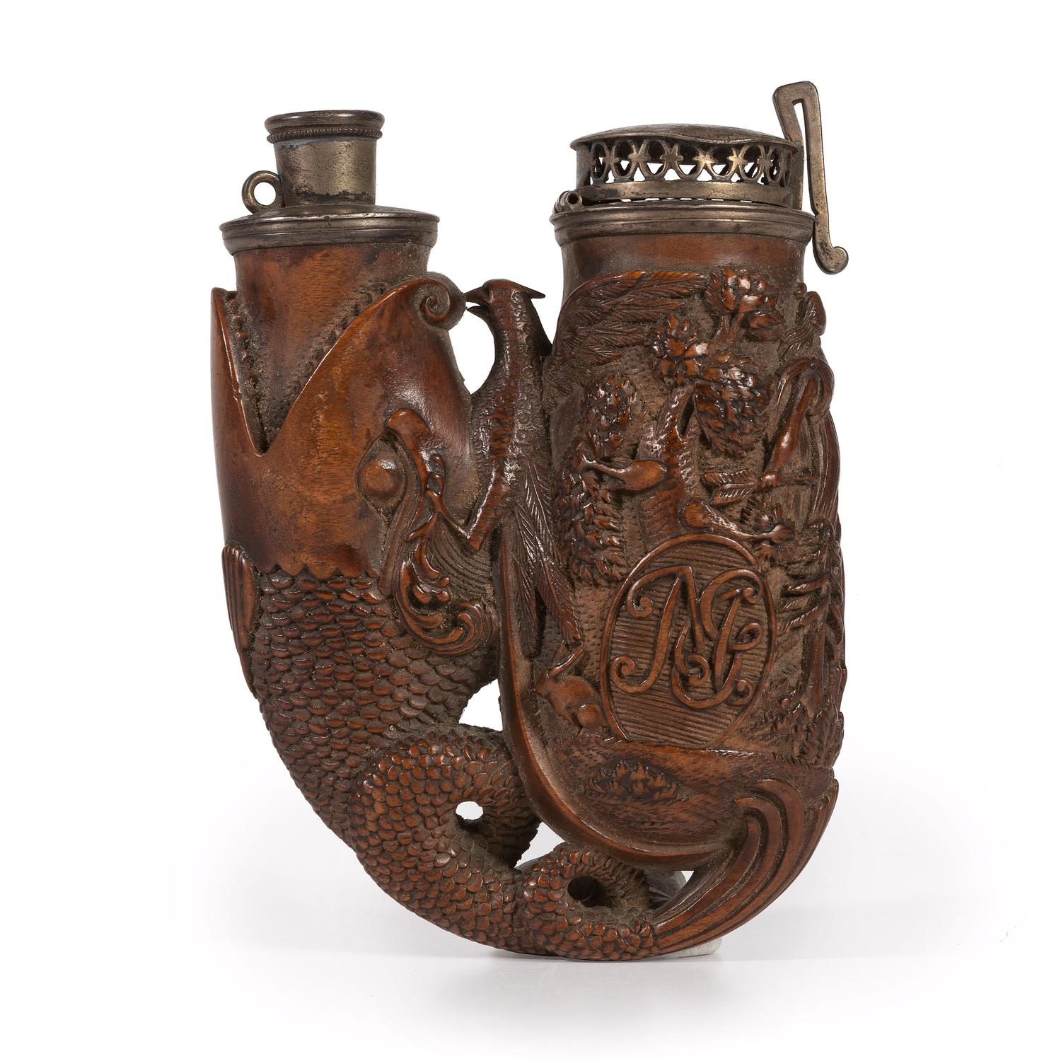 A Finely Carved German Black Forest Pipe