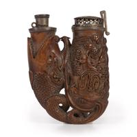 A Finely Carved German Black Forest Pipe