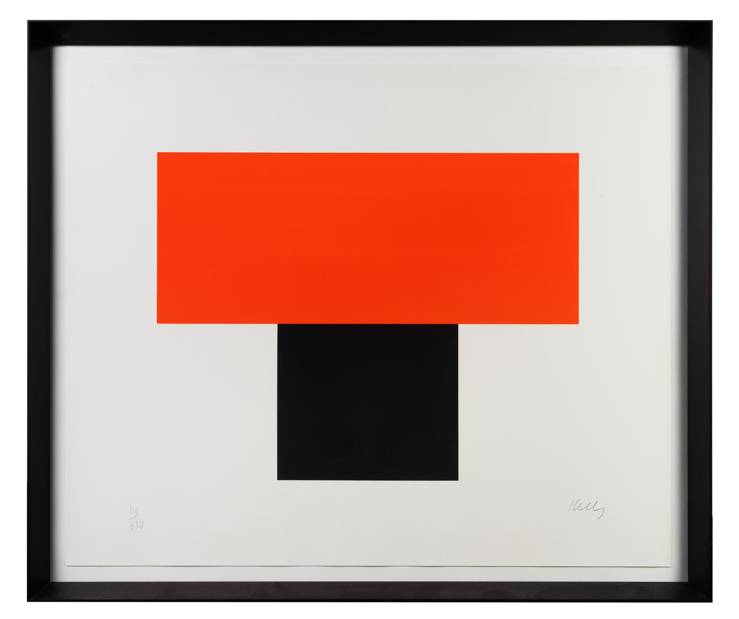 Red Orange Over Black