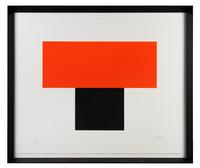 Red Orange Over Black