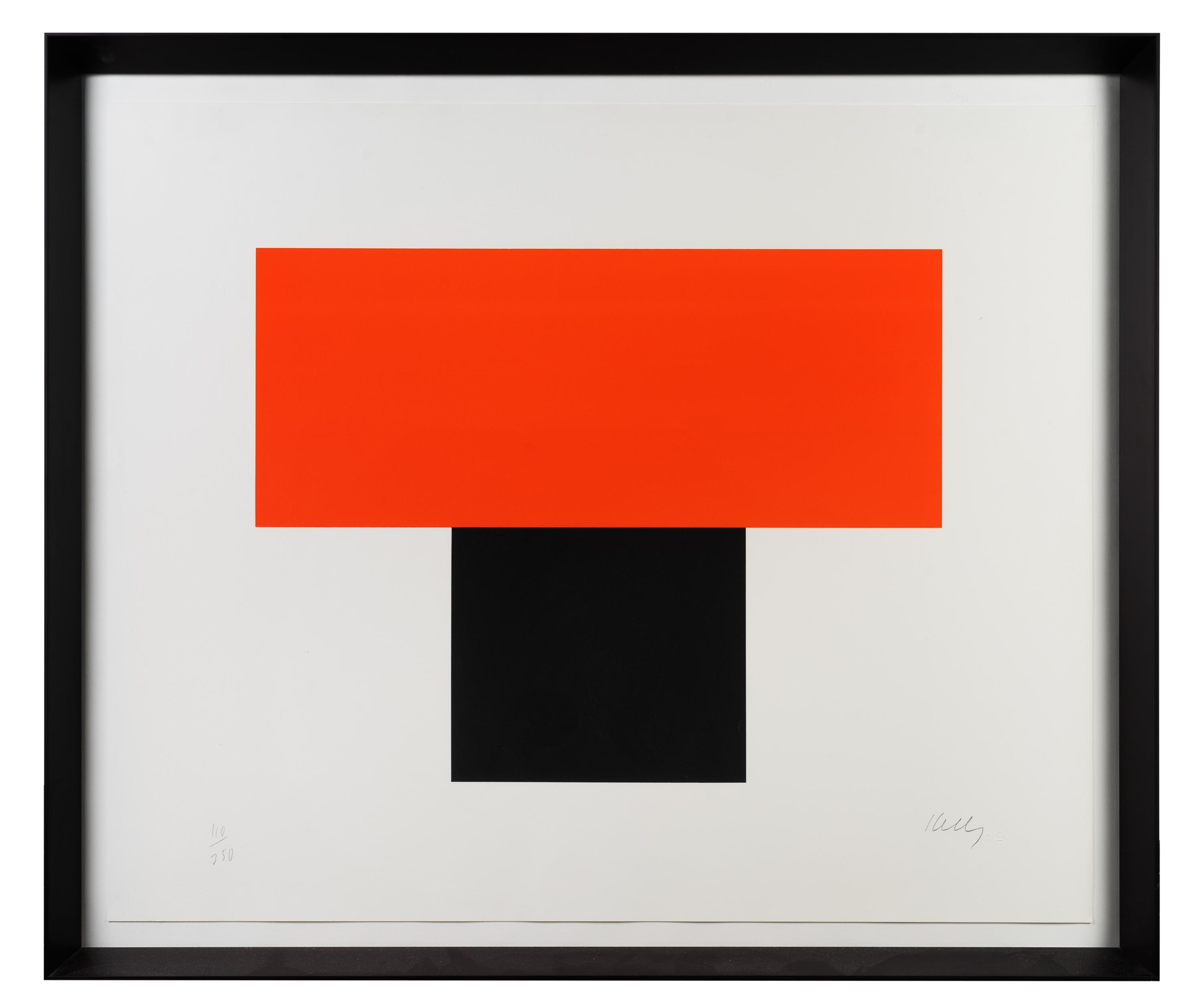 Red Orange Over Black