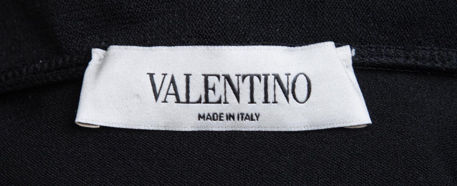 A Valentino Black Knit Bolero Jacket, No size.