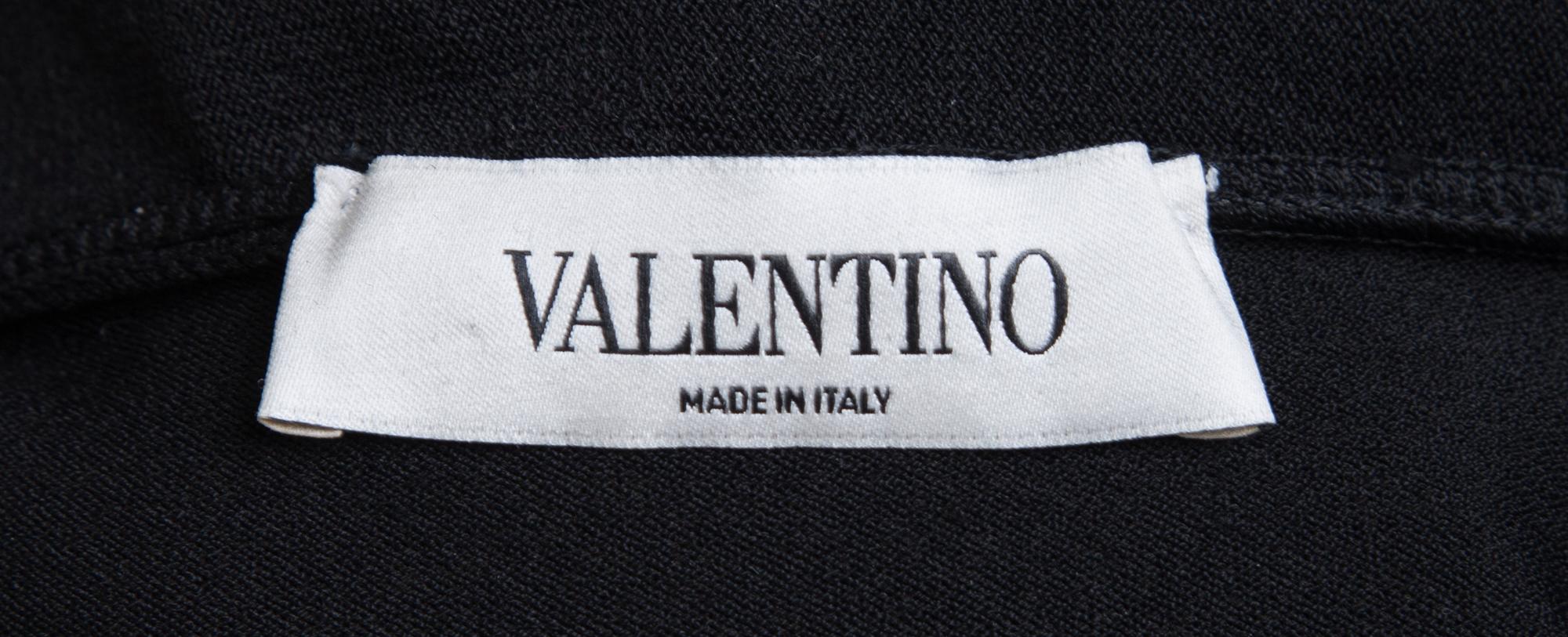 A Valentino Black Knit Bolero Jacket, No size.