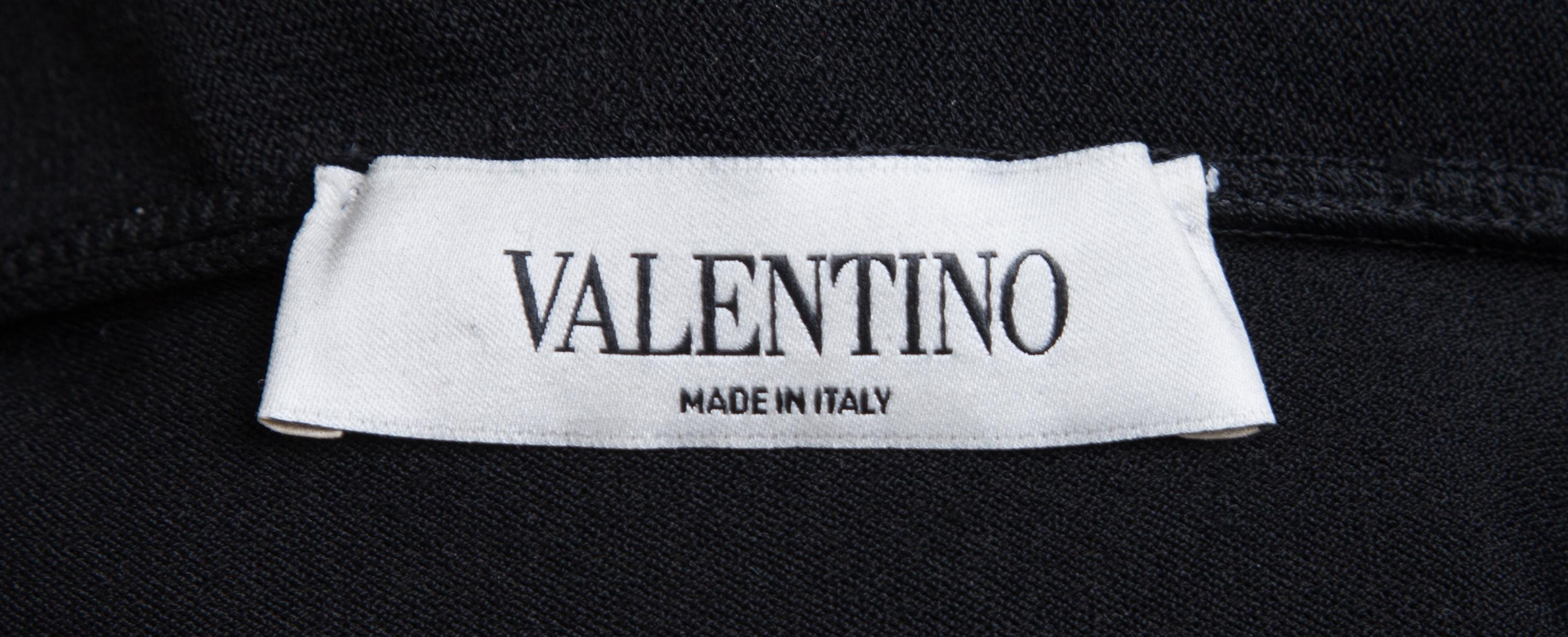 A Valentino Black Knit Bolero Jacket, No size.