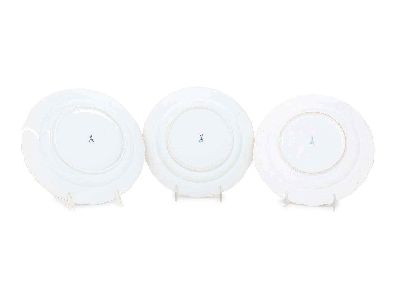 A Set of Ten Meissen Porcelain Plates