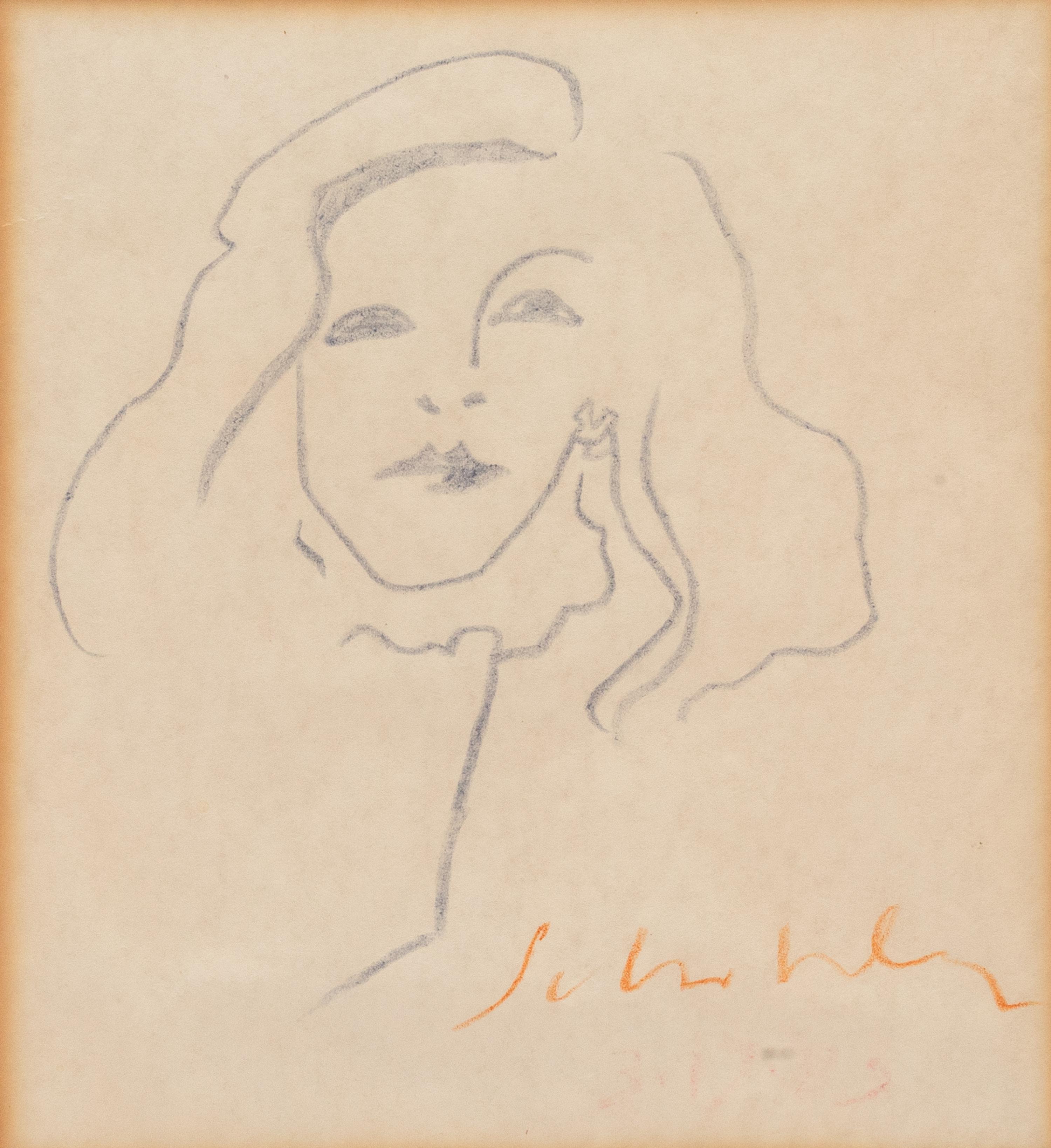 Three Works: Woman with Necklace, Sketch of Donna, Sketch of Superman