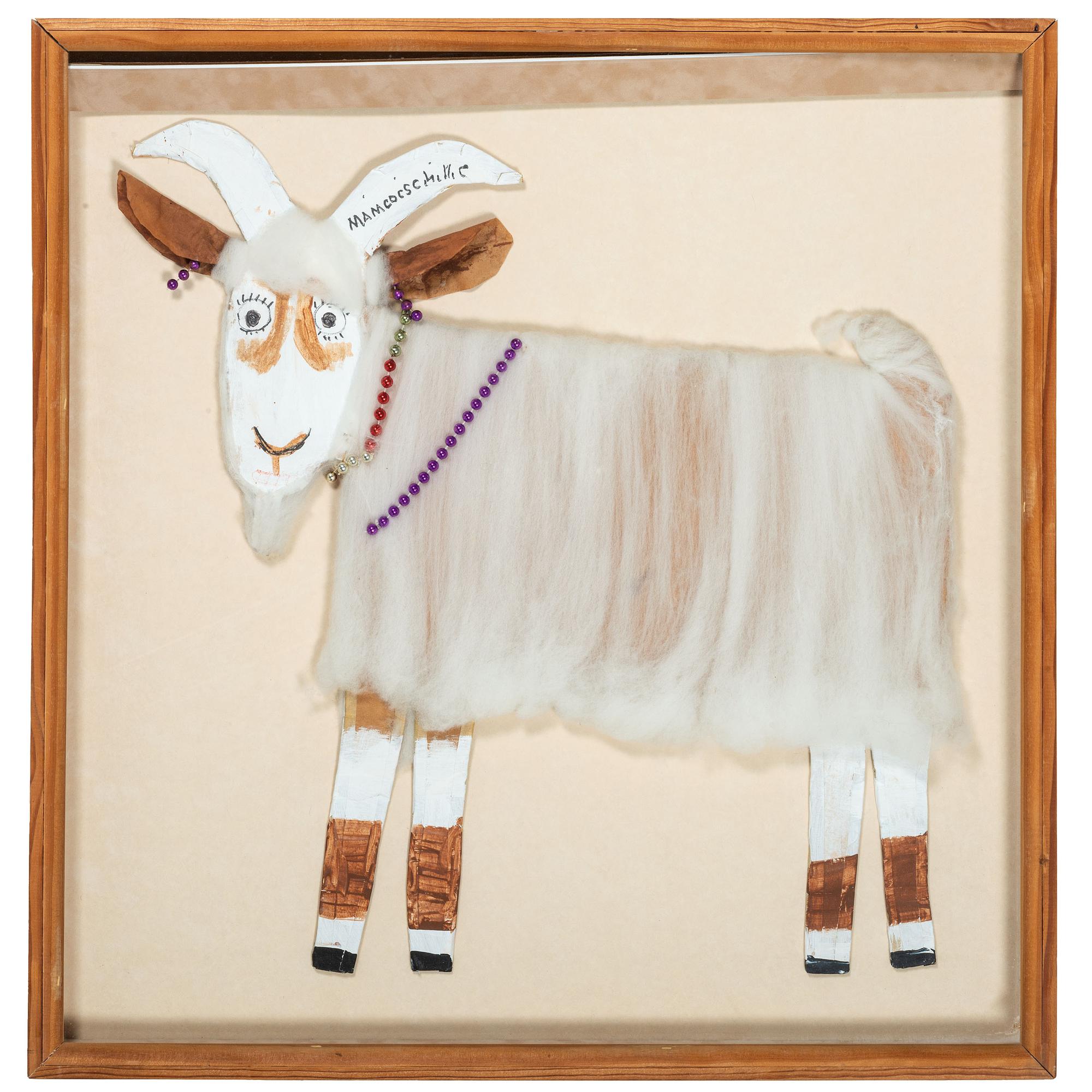 untitled, goat with necklaces
