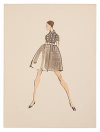 11 Michaele Vollbracht for Geoffrey Beene Fashion Illustrations, Late 1960s