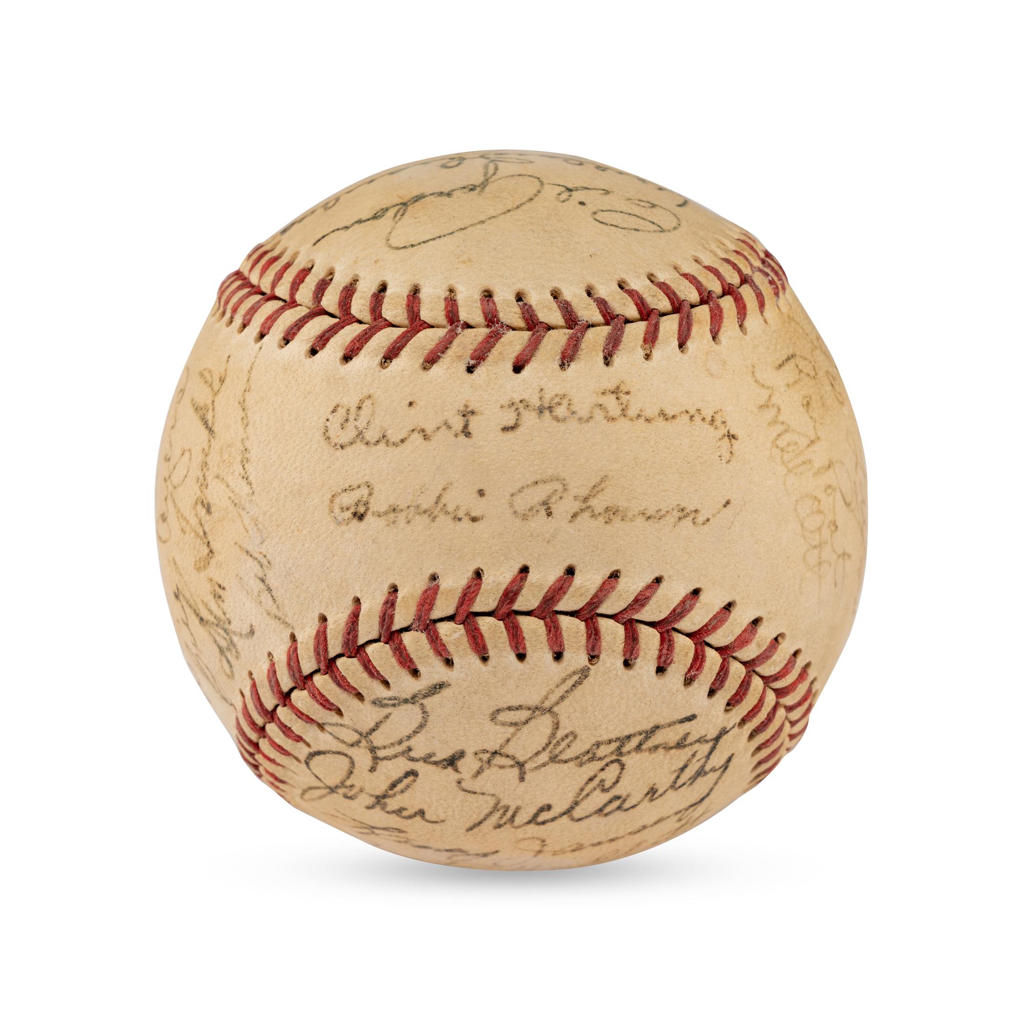 A 1948 New York Giants Team Signed Autograph Baseball