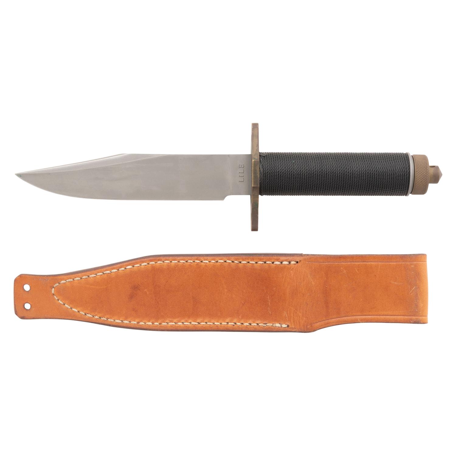 Jimmy Lile Hollow Handle Combat Knife No Dot with Holster