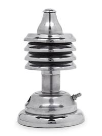 A Chromed Metal Ship's Deck Table Lamp