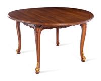 A Louis XV Style Parcel Gilt Walnut Center Table