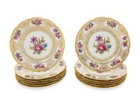 A Set of Twelve Bavarian Porcelain Dinner Plates