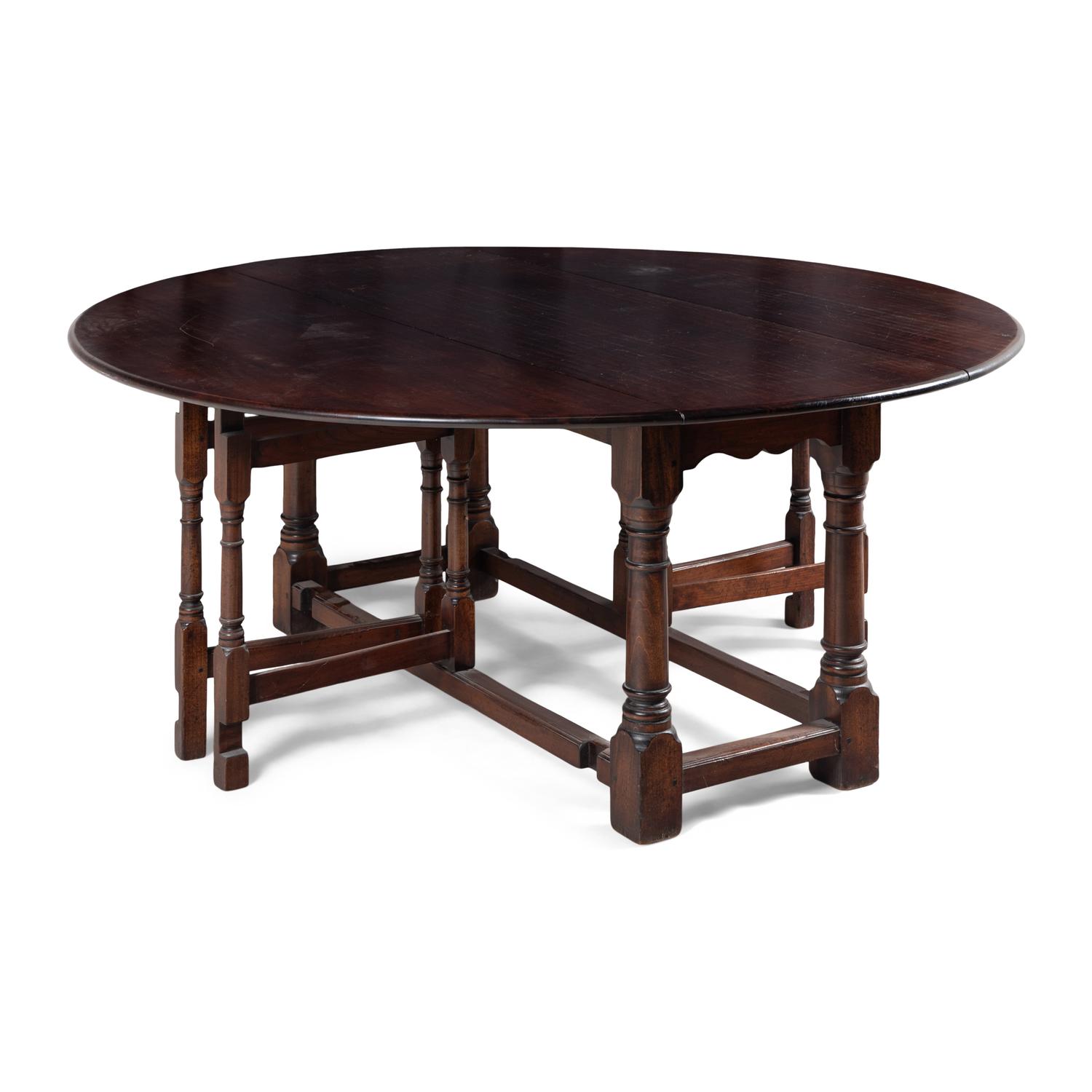 A Custom-Made Cherry Dropleaf Table