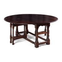 A Custom-Made Cherry Dropleaf Table