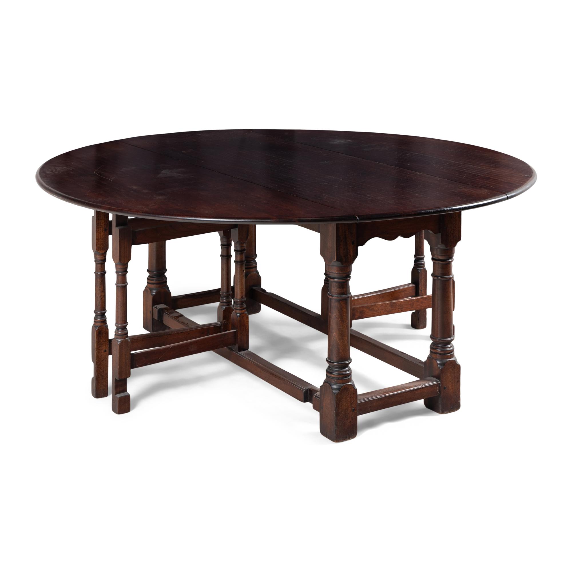 A Custom-Made Cherry Dropleaf Table