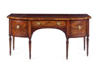 A George III Figured Mahogany Sideboard