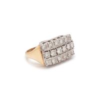 BICOLOR GOLD AND DIAMOND RING
