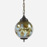 Attributed to Johan Loetz Witwe, Possibly for Josef Hoffmann (Austrian, 1870-1956) Pendant Light, early 20th century