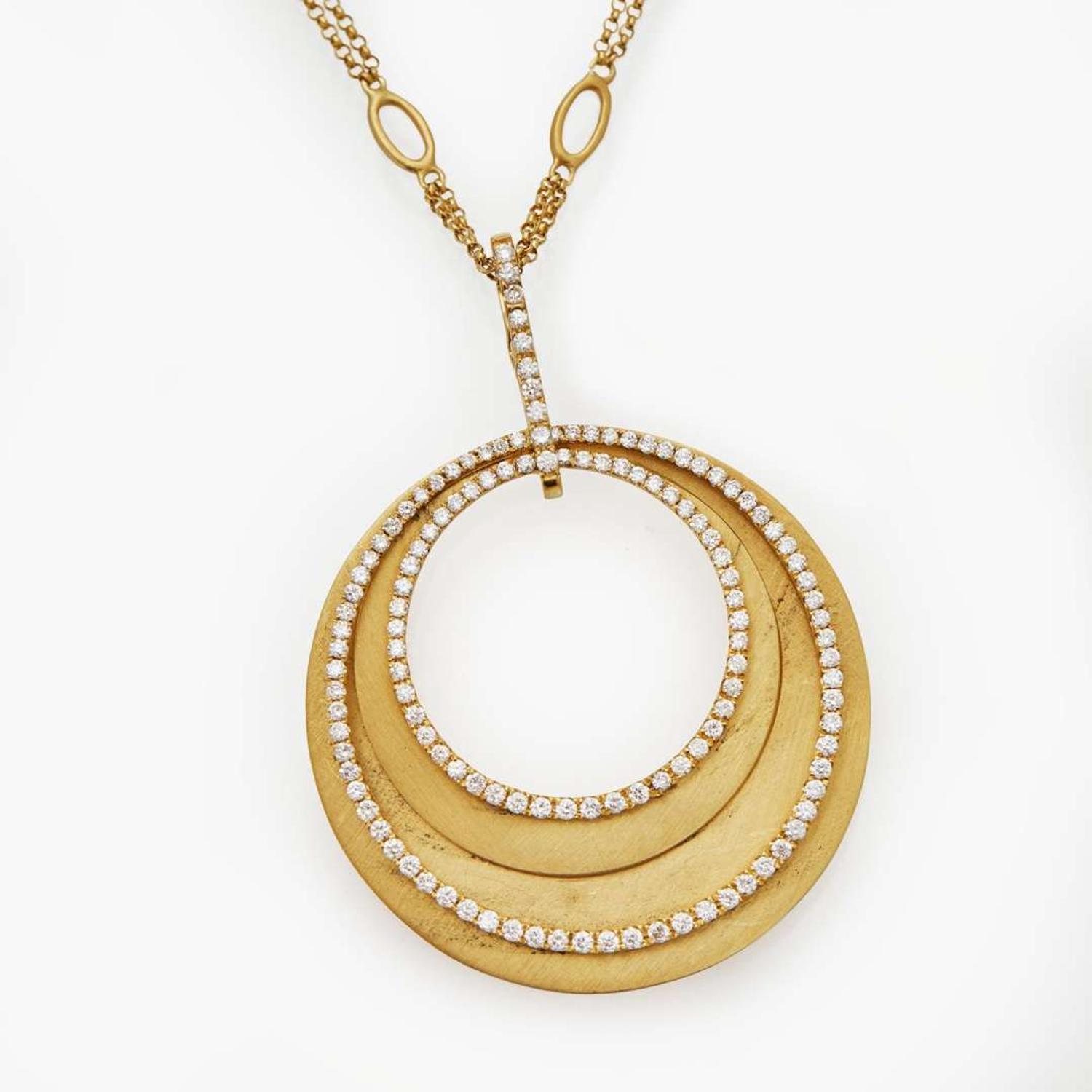 A Gold and Diamond Necklace by Sophia