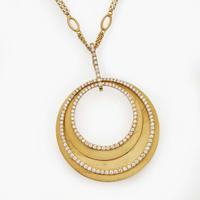 A Gold and Diamond Necklace by Sophia