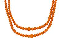 CORAL BEAD NECKLACE