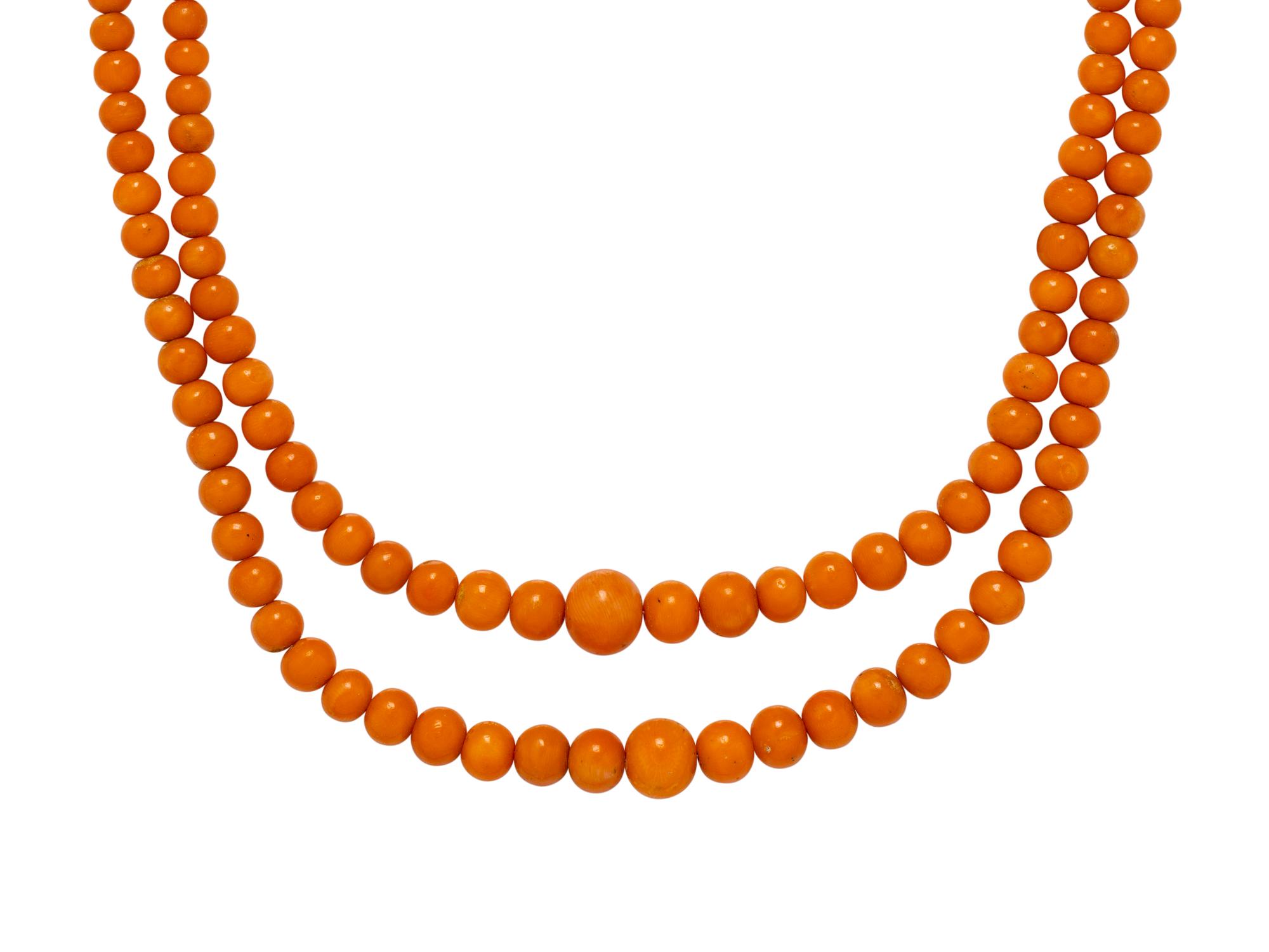 CORAL BEAD NECKLACE