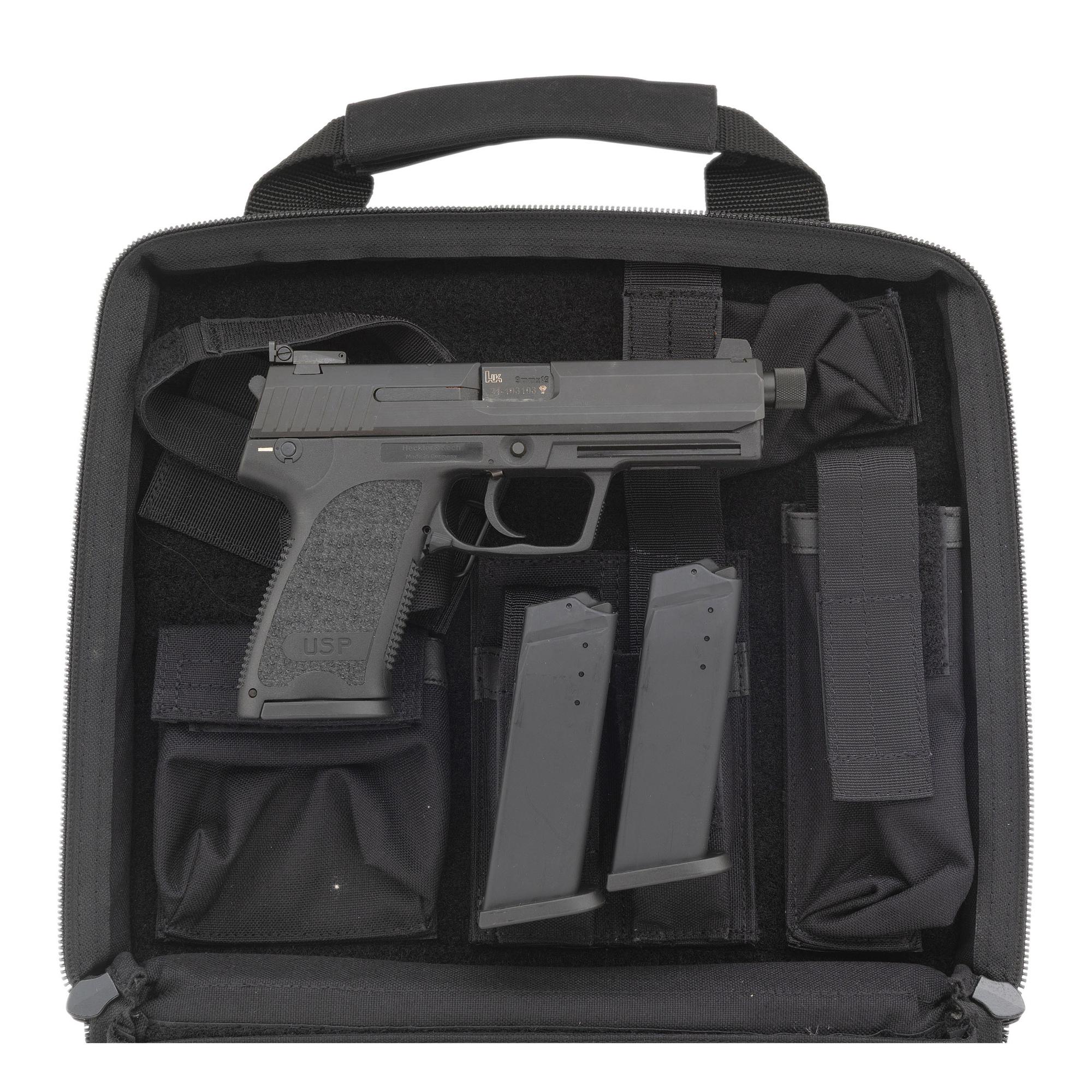 *Heckler & Koch USP9SD Pistol 9mm With Two Spare Magazines and Case