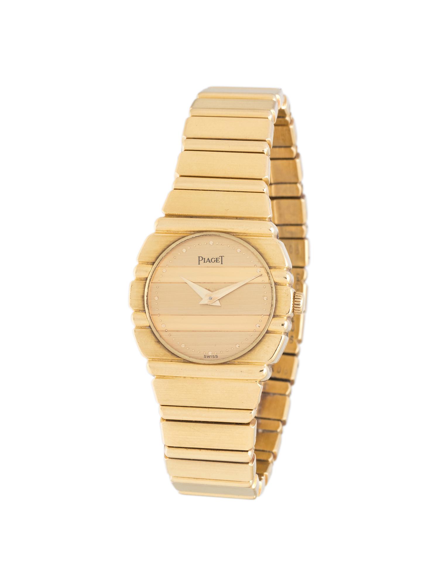 PIAGET, 18K YELLOW GOLD 'POLO' WRISTWATCH