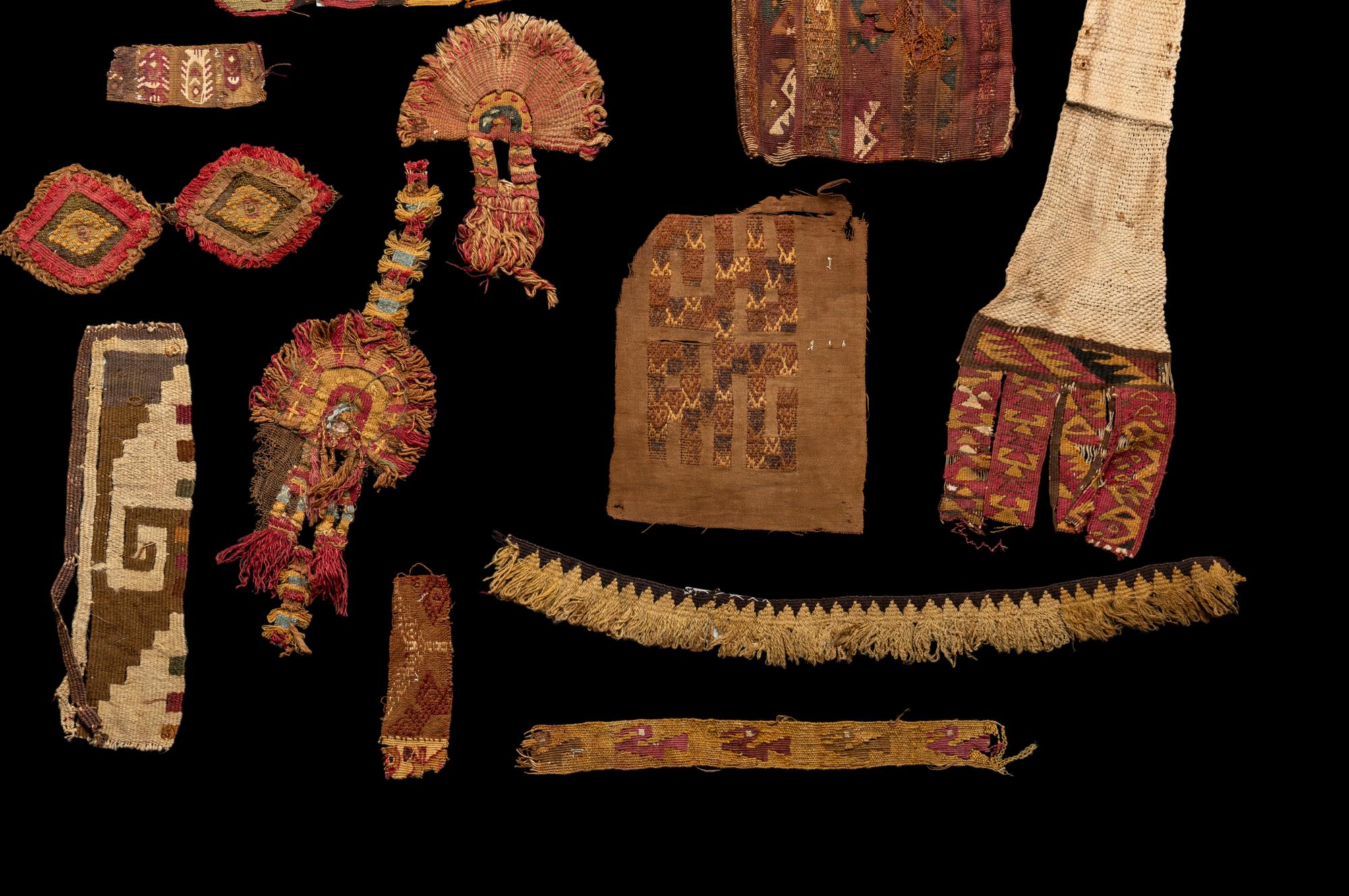A Group of Peruvian Textile Fragments