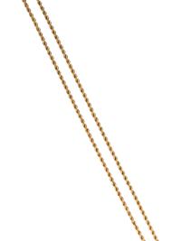 YELLOW GOLD ROPE CHAIN NECKLACE