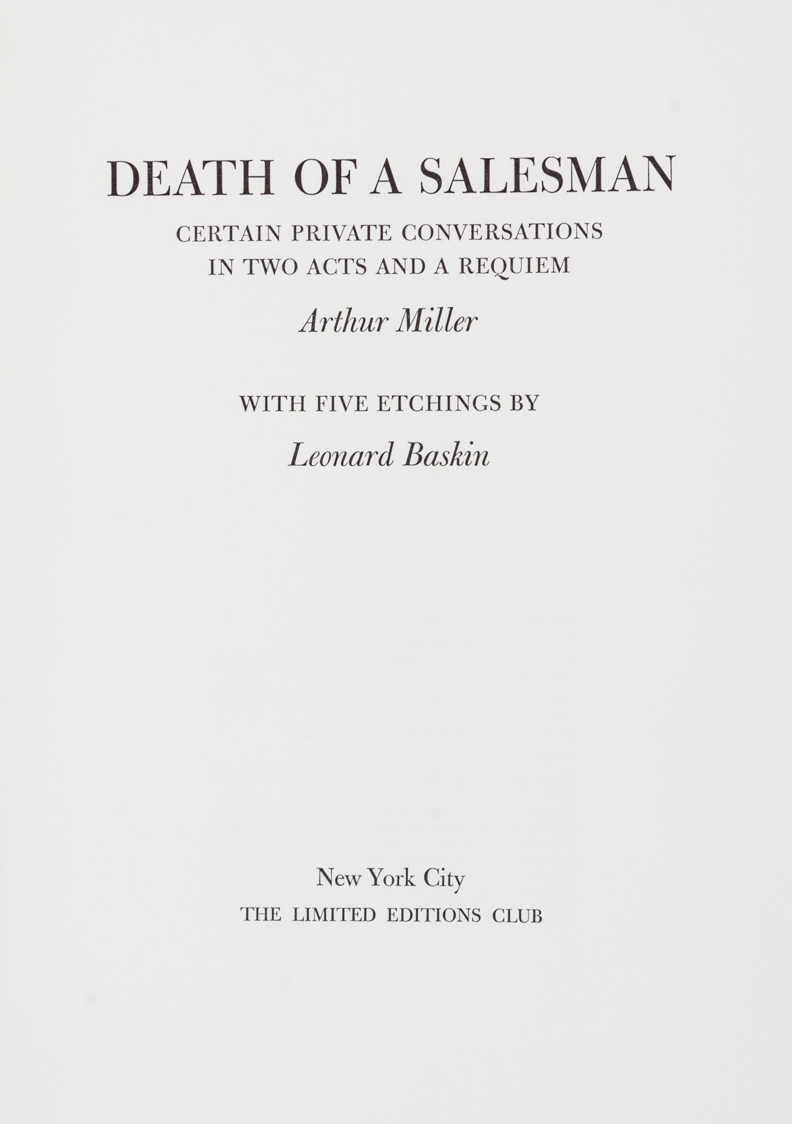 (LIMITED EDITIONS CLUB) MILLER; BASKIN
