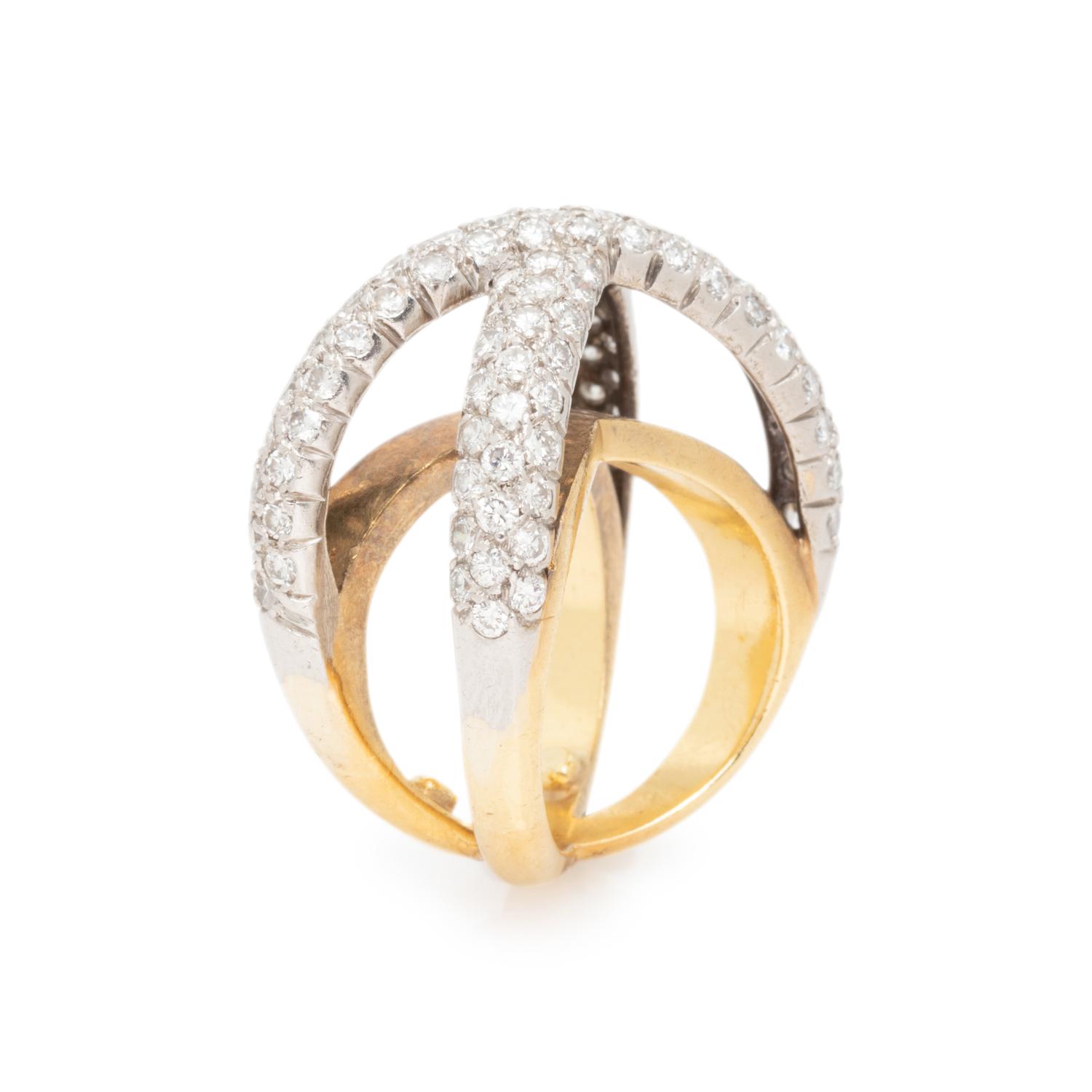DIAMOND 'X' RING