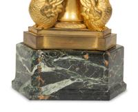 An Empire Gilt Bronze and Cut Glass Tazza