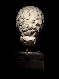 A Roman Marble Portrait Head of Emperor Marcus Aurelius