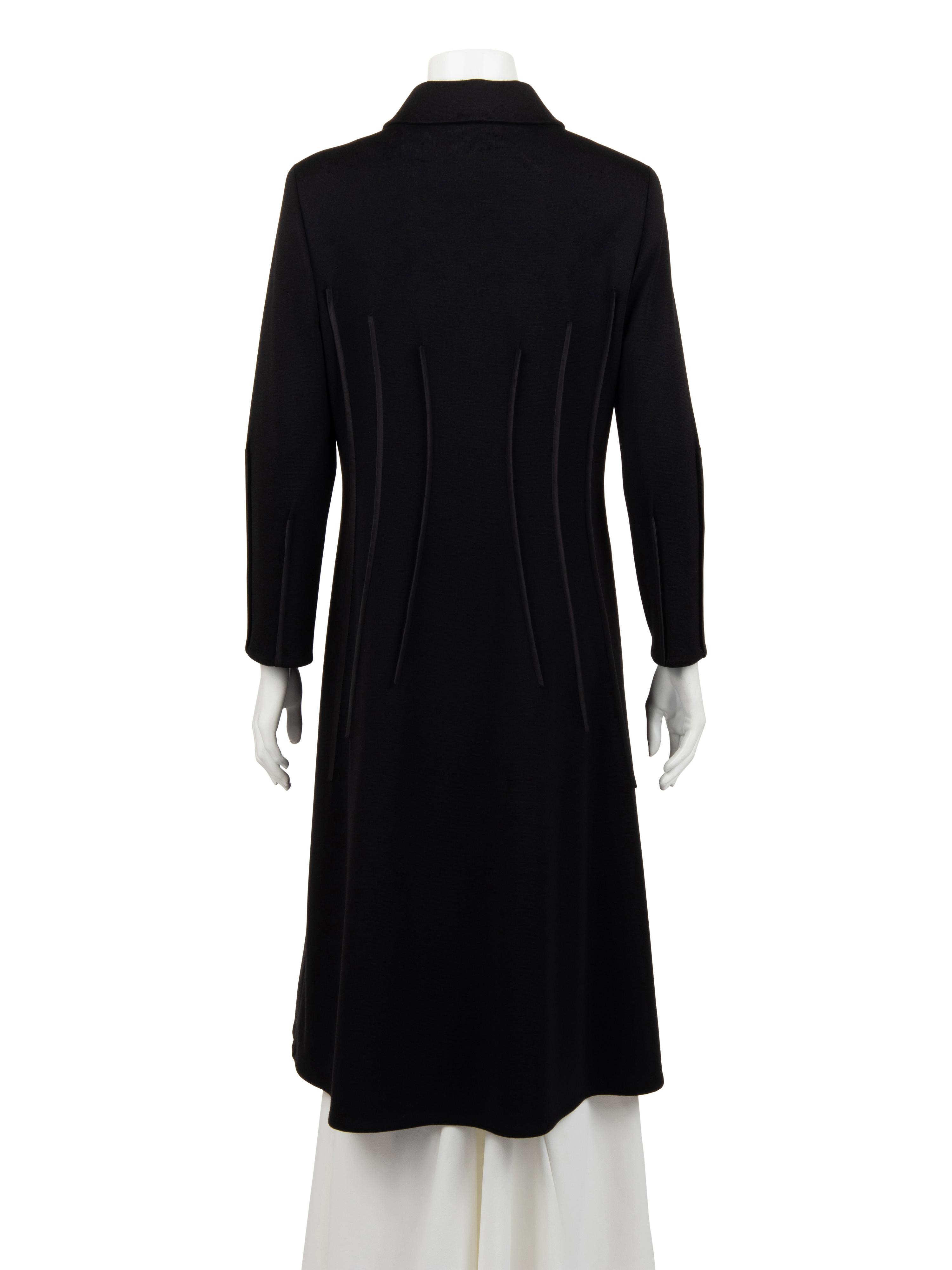 Ralph Rucci Wool Knit Zip Front Dress