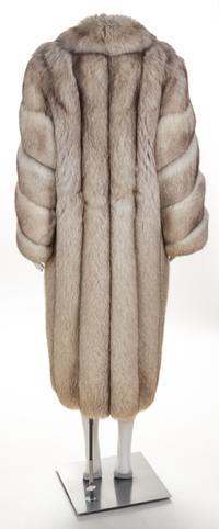 A Blue Fox Coat, No size.