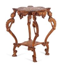 A Piedmontese Carved Walnut Table