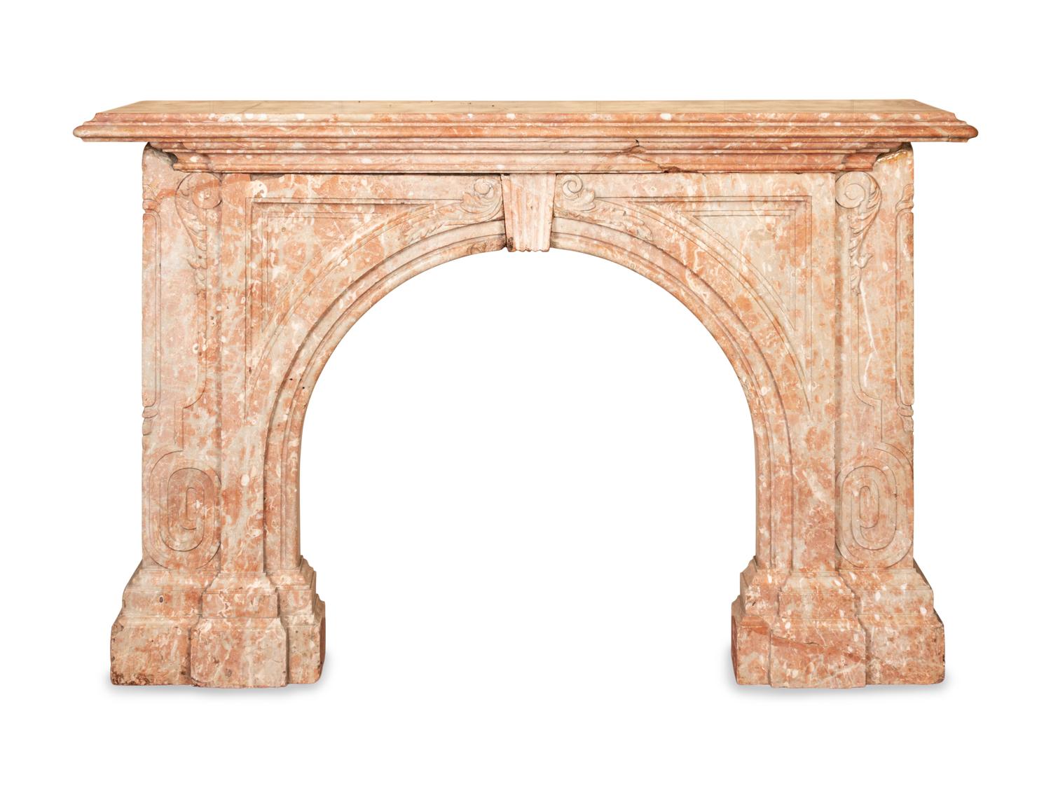 A French Marble Fireplace Mantel
