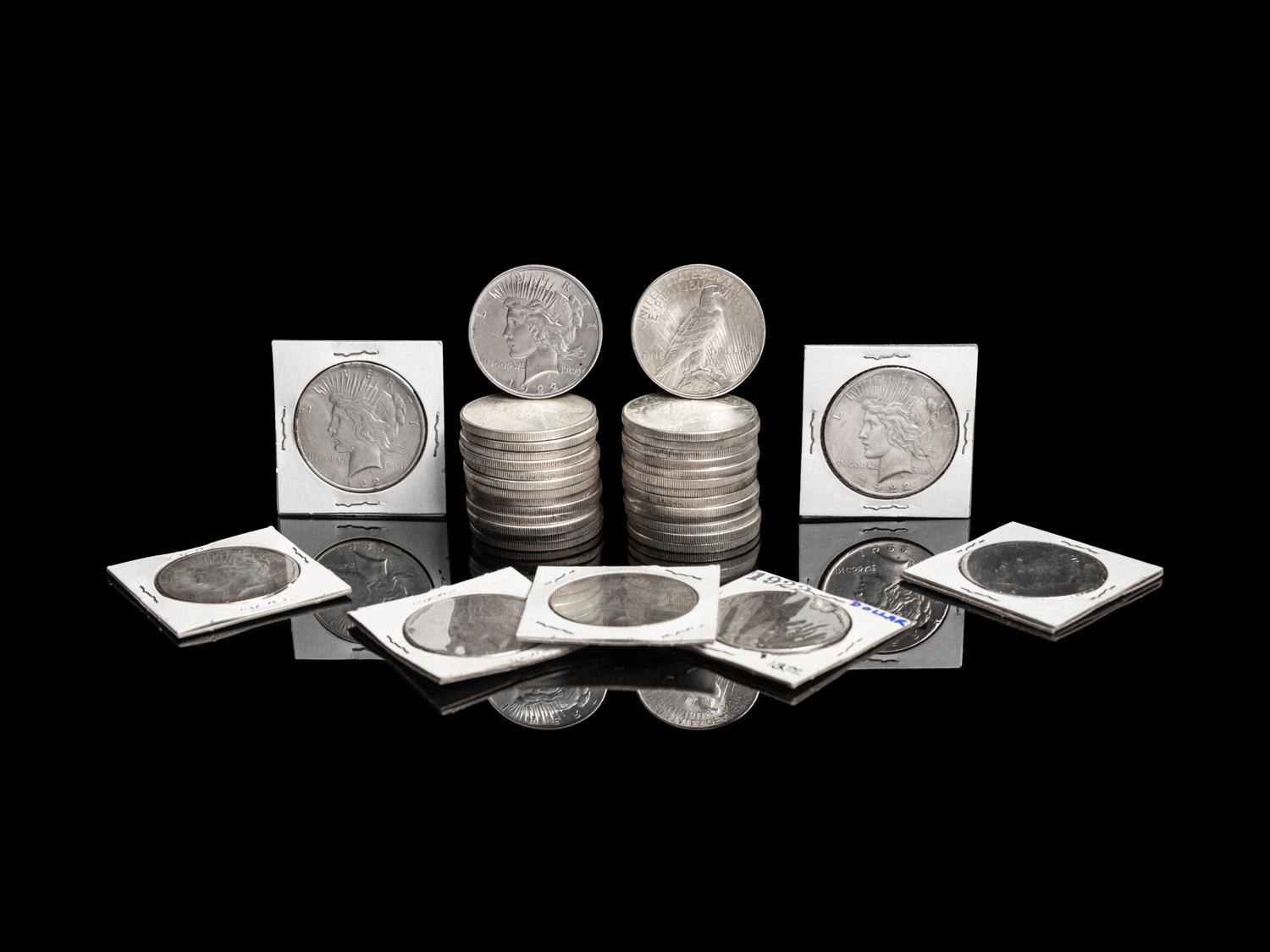 Thirty-Five 1922 Peace $1 Coins