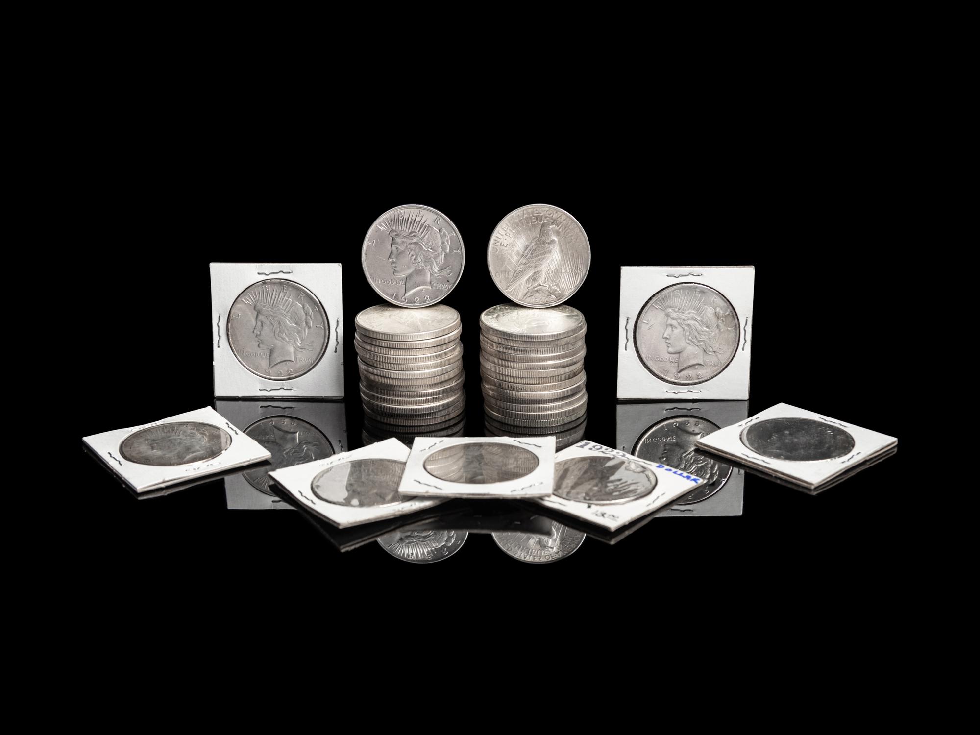 Thirty-Five 1922 Peace $1 Coins