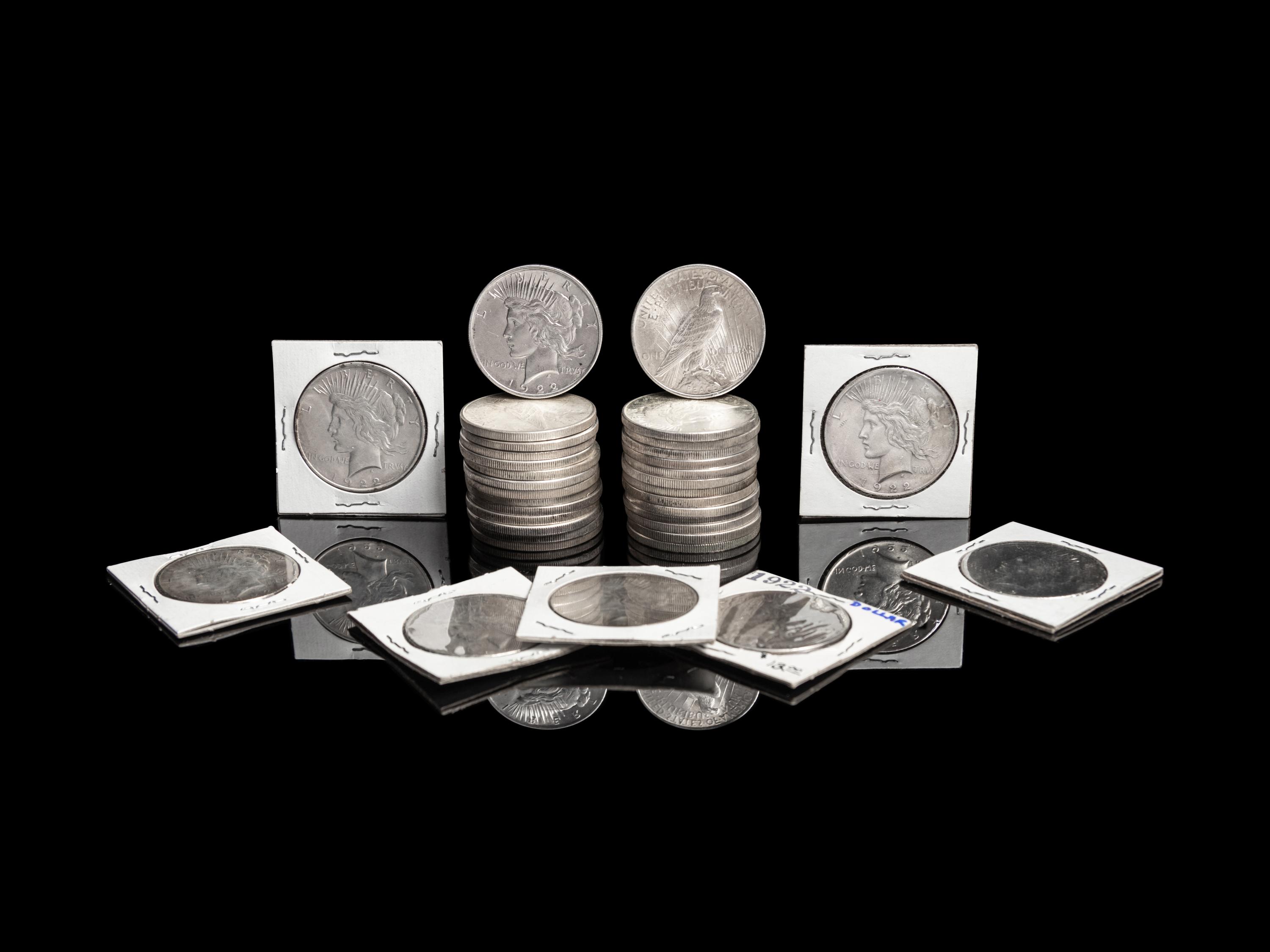 Thirty-Five 1922 Peace $1 Coins