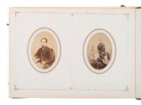 [Early Photo] Album related to photographer Francis Mowrey incl Image of Himself Dressed as a Woman
