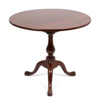 A George III Mahogany Tilt-Top Tea Table