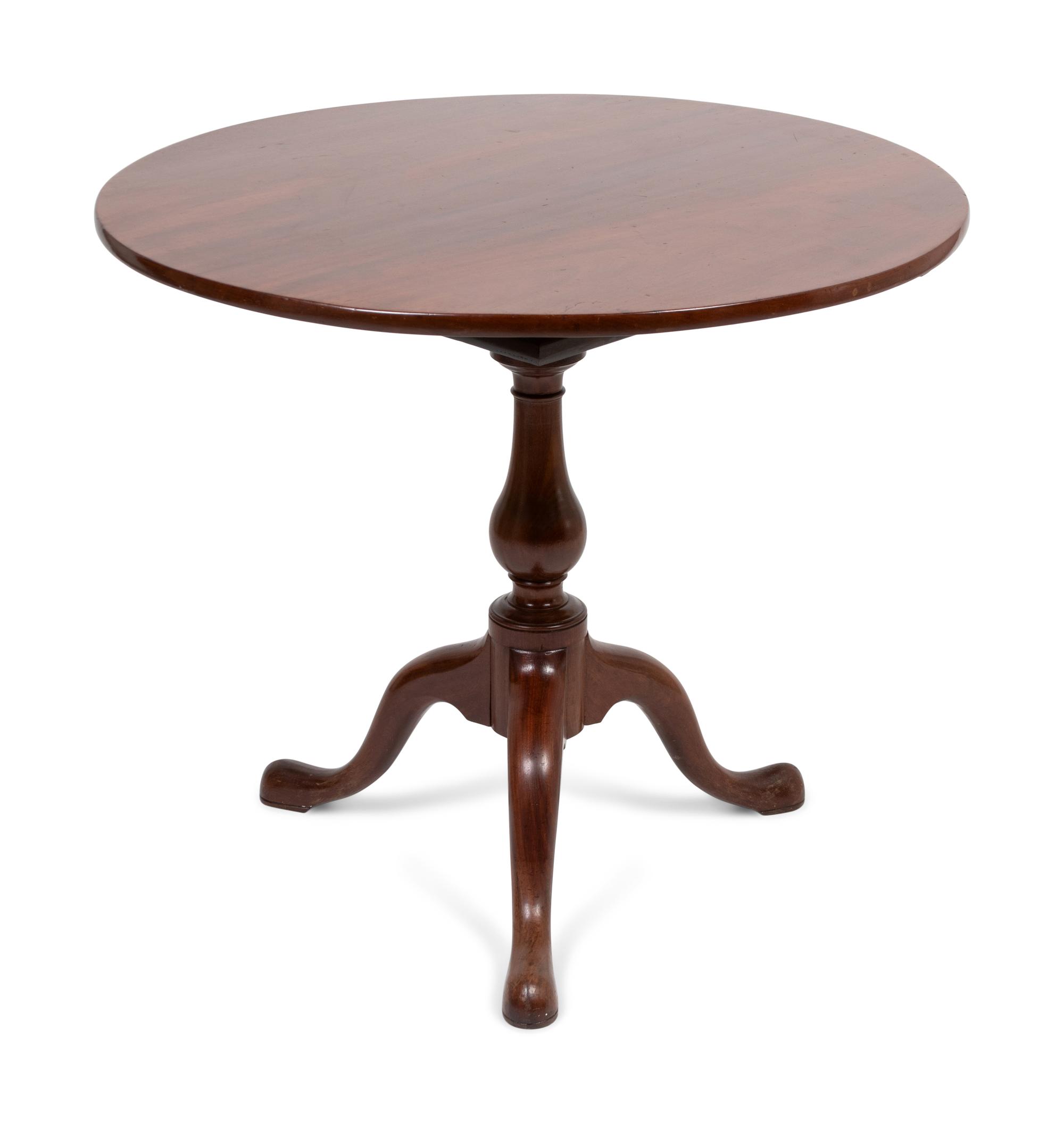 A George III Mahogany Tilt-Top Tea Table
