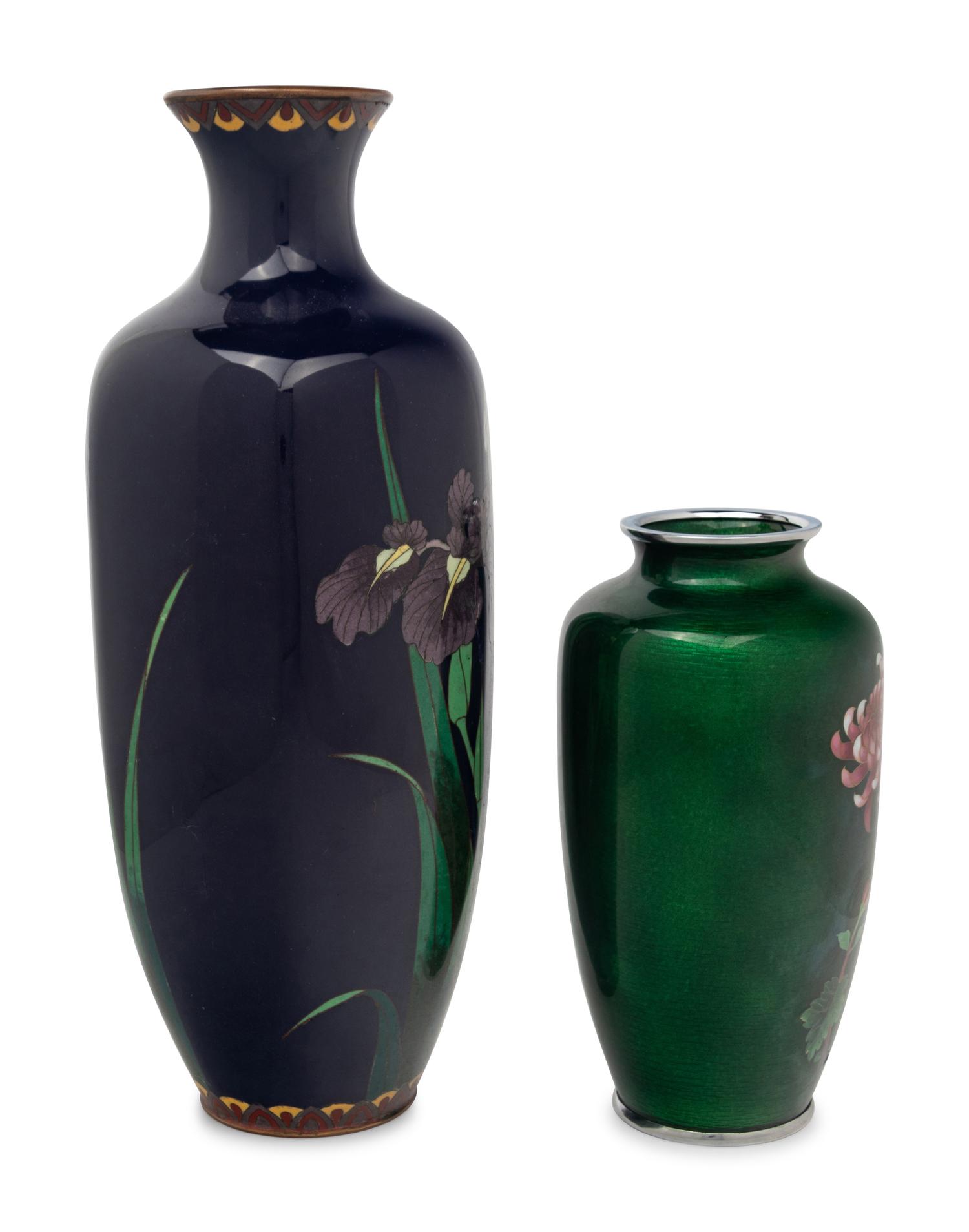 Two Japanese Cloisonné Vases