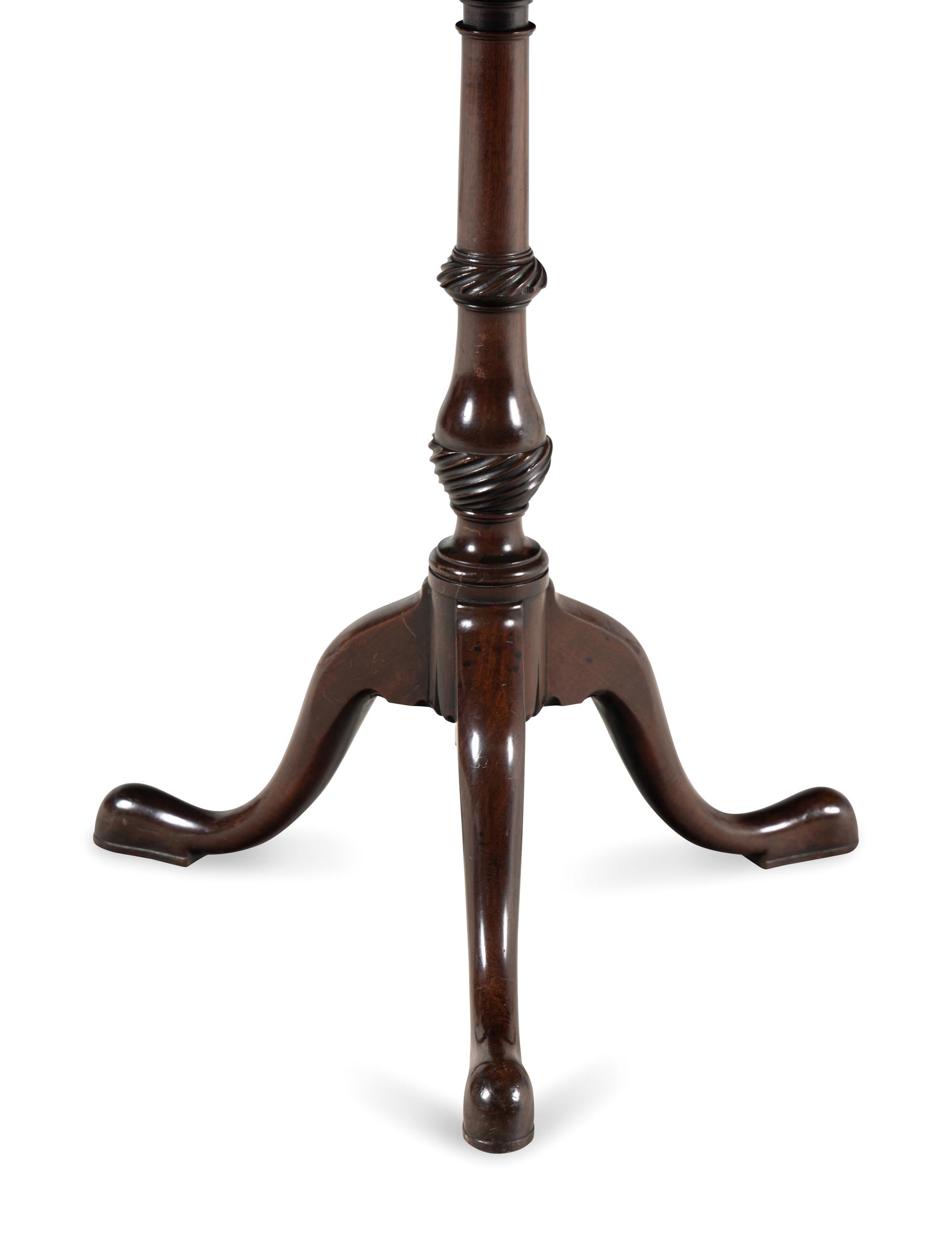 A George III Mahogany Octagonal Top Tea Table