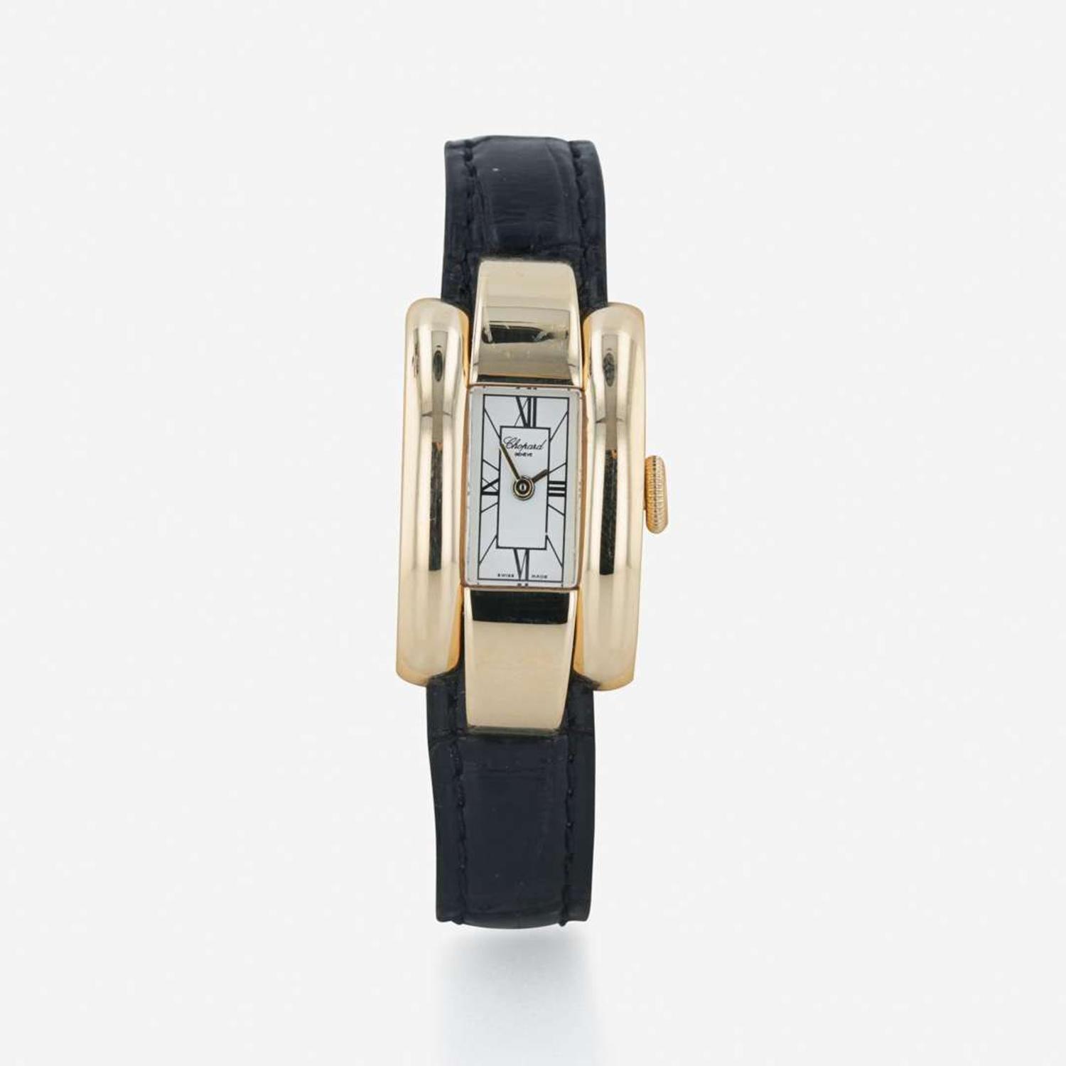 An 18K yellow gold lady's wristwatch, Chopard La Strada Ref . 417404-0001