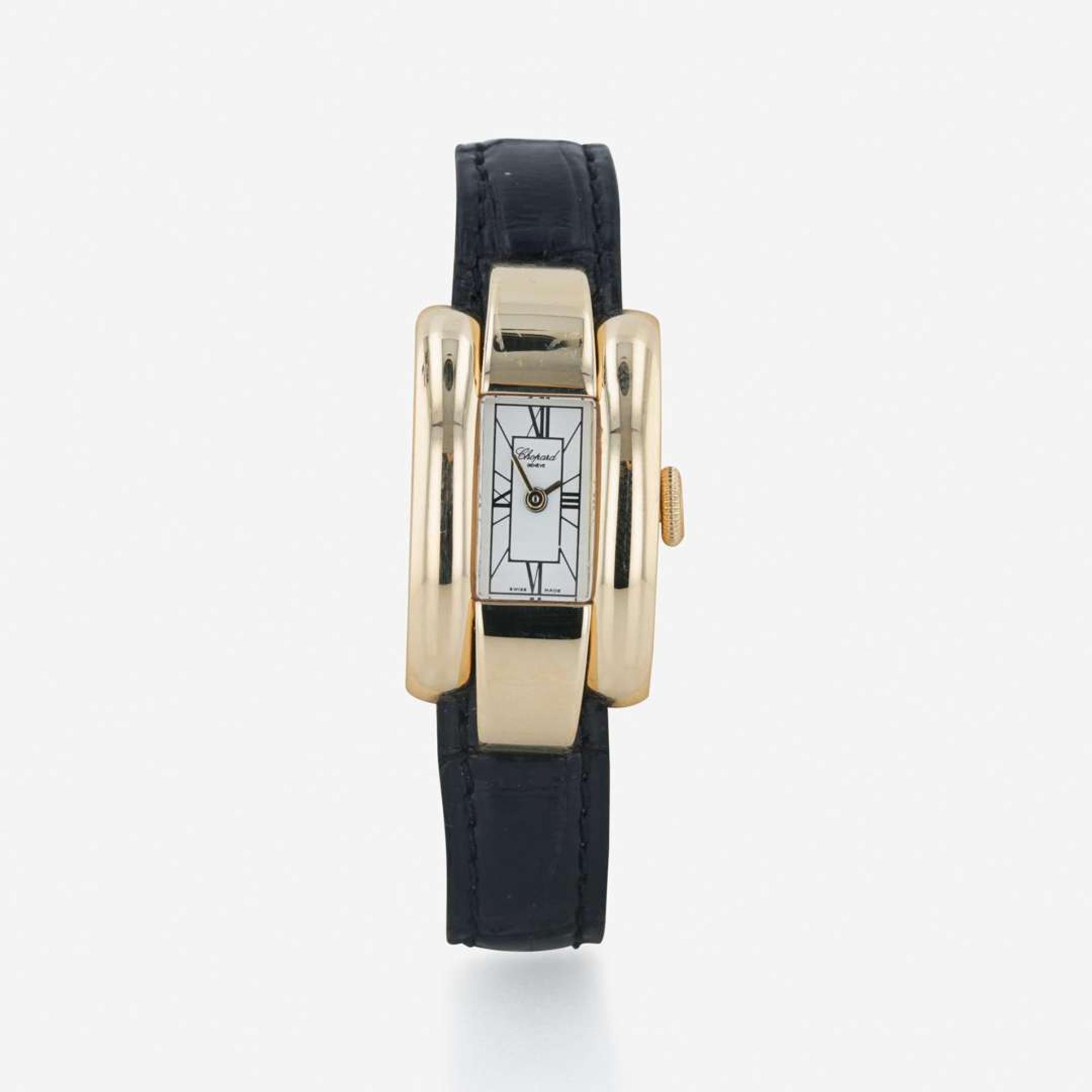 An 18K yellow gold lady's wristwatch, Chopard La Strada Ref . 417404-0001